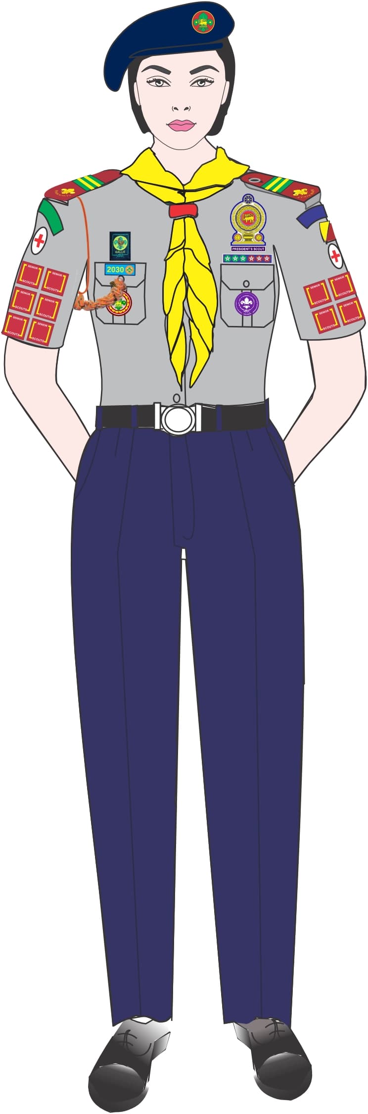 Uniform Sigithi Girl